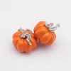 Pendant Necklaces Halloween Spray Paint Pumpkin Alloy Earring Necklace Metal 10X11mm Small PendantPendant