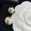 Pearl Earing Projektant biżuterii luksusowe kolczyki dla kobiet 925 srebrne stadnki stadnki litery obręcze