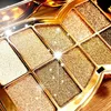 Diamond Bright Eye Shadow 10 Färger skimrande glitterögonskugga Makeup Palette With Brush Beauty Cosmetics1806462