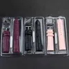 Genuine Leather Strap High Quality Animal Skin Band Purple Black Belt 10mm 12mm 14mm 16mm 18mm 20mm 22m 24mm bands G220420