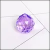 Mini boule de cristal Colorf 30Mm pendentif avec trou percé suspendus cristaux pendentifs pour rideau de perles bijoux à bricoler soi-même accessoires livraison directe 202