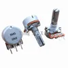 Przełącznik 5PCS 100% Alp Rk16 3Pin 20mm 10k 50k 100k Rotary Potentiometr Audio Control Our