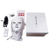 Máscara Facial Led 7 Cores Coreana Photon Therapy Face Machine Luz Elétrica Acne Pescoço Beleza 220516