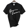 Kvinnors t-shirt gianni brev t shirt kvinnor streetwear 2022 sommar haruku roliga kvinnliga toppar tee sexiga damer överdimensionerad lös t-shirt