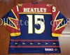 Q888 Vintage Atlanta Thrashers Jerseys 17 Ilya Kovalchuk 15 Dany Heatley 18 Marian Hossa Blue Red White Hockey