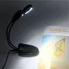 Lampy stołowe odczyt lampa podwójna książka 4 diody LED Burku