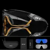 Fashion Eyewear Bike Cycling Sunglasses Outdoor Sports Mountain Sports photochromiques Route Lunets Bicycle Men Femmes Gogles Gogles NRC Brand avec 3 objectifs