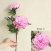 Decorative Flowers & Wreaths Artificial Silk Fake Peony Floral Wedding Bouquet Bridal Hydrangea DecorDecorative
