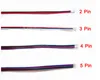 Strips 5m/100m RGB LED -connectelkabel 22AWG 2 3 4 5PIN Elektrische draad voor 3528 WS2812B RGBW Strip Lights Driver Lled Sloed