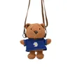 Bolso de oso para niños, billetera cero, bolso de animal de peluche, lindo hombro de dibujos animados