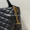 اتجاه الموضة حمل النساء حقائب اليد مصممة مصمم ICARE MAXI BAG أسود من الجلد الأبيض السفر الكتف أكياس الشاطئ يدوي 183C