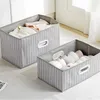 Nieuwe opbergdoos Grote capaciteit niet-geweven opvouwbare omslagloze kleding Toy Book Debris Organizer Home Kitchen Garderobe Storage Box 201022