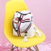WHITE BLACK Bags For Women Fashion Zipper Ladies Backpack PU Leather School Bag Crossbody shoulder bag for you 220815