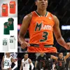 NCAA Canes كرة السلة قميص Kameron McGusty Isaiah Wong Charlie Moore 11 Miller Sam Waardenburg Anthony Walker Wooga Poplar Bensley Joseph Deng Gak