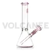 Volcanee -vattenpipa 9,8 tum glas Bong vattenrör 18mm kvinnlig fog 5 mm tjocklek bubblar dab rigg