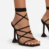 Sandals Bow High Heels Sequin Strappy Women's Shoes Increase Plus Size 36-43 ShoesSandals