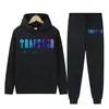 Survêtement TRAPSTAR Marque Imprimé Sportswear Hommes 16 Couleurs Chaud Deux Pièces Lâche Pull À Capuche Pantalon Costumes Hommes et Femmes 220602