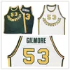 Xflsp Nikivip Jacksonville University College jersey Artis 53 Gilmore Basketball Throwback Jersey custom embroidery green white size S-5XL