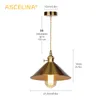 Ascelina New Pendant Light Nordic E27 헤드 LED 빈티지 펜던트 램프 버튼 스위치 침실 거실 램프 H220415