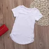 2018 Ins Baby "Vogue'dan daha fazla sorun" Mektup Baskı T-Shirt Yaz Tees Kızlar Butik Çocuklar Giydirin Tops