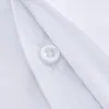 男性の古典的なフランスのカフの服用シャツ長袖のポケットのタキシード男性のシャツをカフリンクスのホワイトブルー220401
