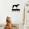 Greyhound - Hey Rack Dog Dog Hanger - 9 بوصات عريض/6 بوصات جدار معدني عريض