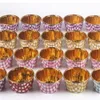 Aluminum Foil Cupcake Cups Disposable Muffin Liners Baking Mold Cups Paper Plaid Pudding Ramekin Holders XBJK2203