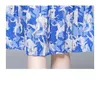 2022 Summer Lady Dress Short Sleeve Boutique Dress High-end Elegant Womens Printed Dresses Trend Girl Pleated Dresses
