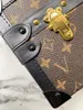 Damowe moda mody design luksus petite Malle East West Bag oryginalne skórzane torby na ramię crossbody torebka torebka posłańca wysokiej jakości top M46120