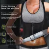 Vrouwen sauna shaper vest thermo zweet shapewear tanktop slanke vest taille trainer corset gym fitness workout rits shirt 220801