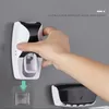 Scatola automatica per dentifricio a compressione, portaspazzolino antipolvere a parete, portaoggetti, accessori per il bagno Inventario all'ingrosso