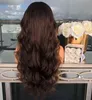 NXY Hair Wigs Nouveaux pièces de perruque bouclée longues Cos Medium Split Big Wave Making Brown Hairstyle Halloween 0615