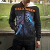 Felpe con cappuccio da uomo Felpe Film Horror Halloween Kills Michael Myers Felpa con cappuccio con zip e stampa 3D Uomo Donna Bambini Moda Casual Manica lunga