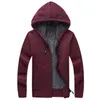 Vestes pour hommes hiver hommes veste épais velours à capuche manteau de fourrure mâle pull tricoté Cardigan extérieur Streetwear taille 3XL hommes