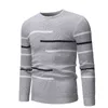 Men Autumn Casual Round Neck Striped Sweater For Designed Teenagers oversized Knitted L220801