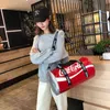 HBP Duffel Bags Chaopai большие цилиндрические баскетбольные сумки для обучения для спортивной спортивной фитнес -сумки женская короткая дистанция 220806