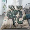 Ancient Dragon Pattern High-definition Digital Print Bedding Set Double Queen Down Quilt Cover Pillowcase Home Textile