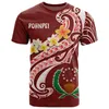 T-shirts pour hommes Streetwear polynésien POHNPEI 3D Style d'été T-shirt pour hommes et femmes imprimé rétro lâche largemen