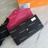 Portfele Damskie torebki Skórzany projektant Pojedynczy portfel na zamek błyskawiczny Posiadacz karty Torebka Fashion Style