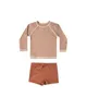 Kids Swimwear Sets Summber RC Brand Boys Girls Swimwear Tops + Trunks 2 Pcs Swimsuits for Baby Toddler Child 220425