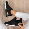 Vulkanize Ayakkabı Sneakers Kadın Ayakkabı Bayanlar Slip-On Düz Renk Sneakers Kadın Spor Örgü Kadınlar için rahat ayakkabılar