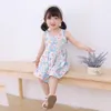 Vestidos de menina 1-7 anos meninas meninas sem mangas Roupas de verão Princesa vestido infantil infantil bola de bola de roupas de roupa de roupa