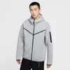 Men's Hoodies & Sweatshirts Top Brand Kind Men Sweatshirt Gray/Black Tech Fleece Zipper Warm Soft Comfortabla Sprint/Autumn/winter Sportwear