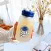 Fast Delivery!!! Frosted Glass Cartoon Pot Belly Handle Mugs Creative Mobile Phone Holder Casual Sports Cup New 2022