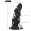 Nxy Dildo Dong BDSM Grande giocattolo del sesso anale per uomini Donne Butt plug in silicone liquefatto Aniamal Monster Beads Fantasy Dildo con ventosa 220511