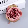 50 / 100pcs Silk Roses Head Artificial Flowers DIY Gåvor Box Alla hjärtans dag Present Heminredning Bröllop Dekorativa Blommor 220406