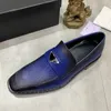 Tasarımcı-Lüks Erkekler Elbise Ayakkabı Marka Vintage Klasik Kahverengi Erkek Loafer'lar Boyutu 38-44 Model QL0227
