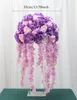 35/45cm Yapay Çiçek Masa Merkezi Düğün Dekor Yolu Kurşun Buket Diy Wisteria As Vine Flores Ball Silk Partisi Etkinliği