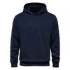 Fleece Drop Mouw Übergroße Truien Männer Casual Solide Katoen Herren Pullover Neue Herbst Winter Warm Capuchon Für Männer M-2Xl Merk L220730