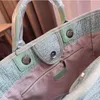 TZ 2022 Summer Classic C Brand Bags Beach Bags Cavan Deauville Stain Top Top Top Tove Carge Carty Pochette 4 Color Beige Women's-Tone